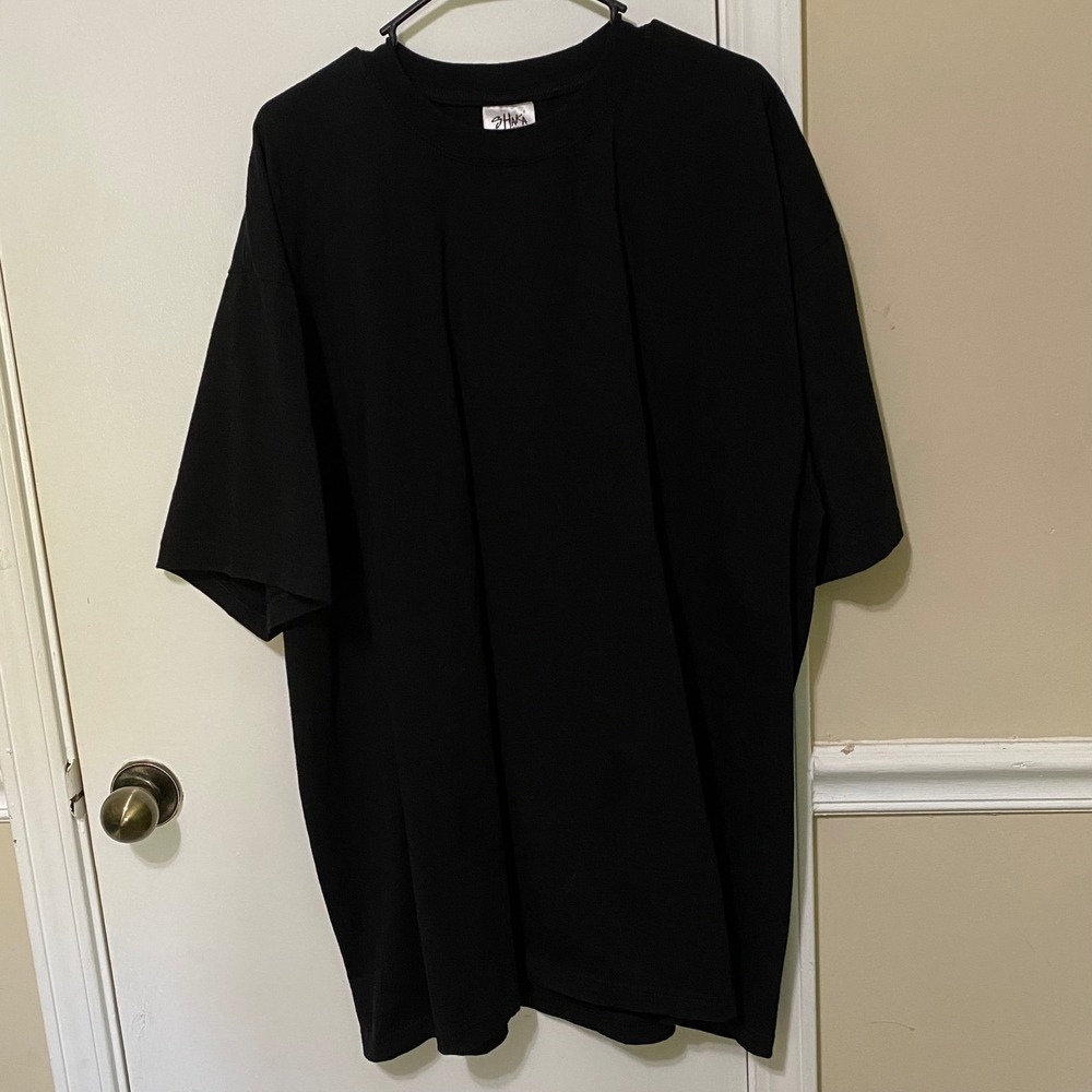 Shaka Wear Mens Classic Black T-Shirt 3XL Streetwear Workwear Urban Edgy Casual